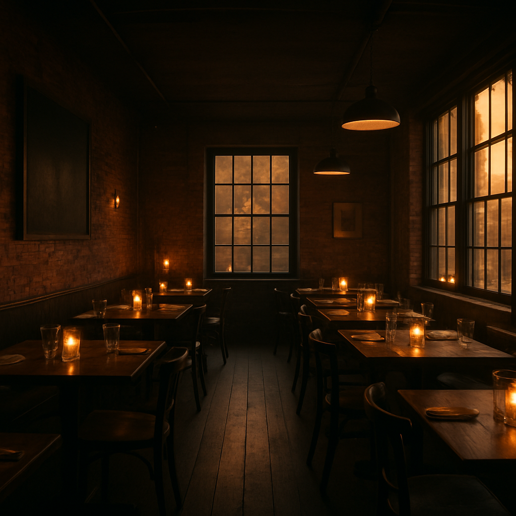 Independent restaurant dining room — a community gathering space